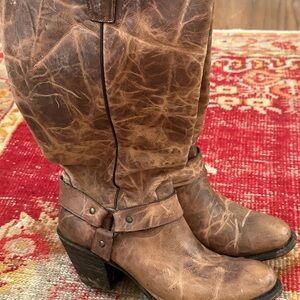 Brown Heeled Boots